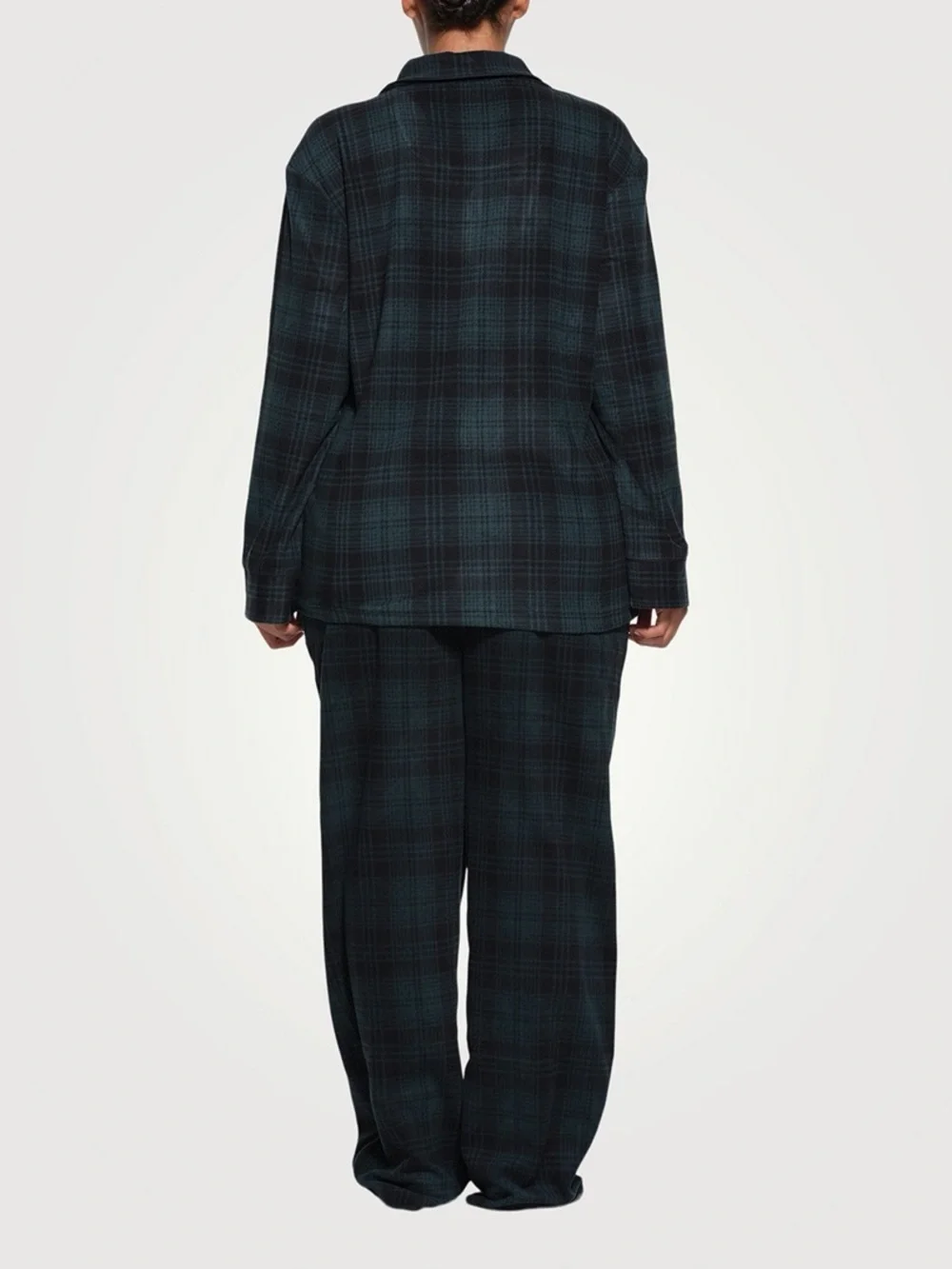 SKIMS Flannel Sleep Set – Cypress Plaid – Size XL – NWT